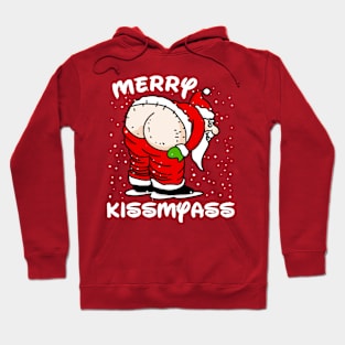 Merry Kissmyass Funny Santa Claus Hoodie